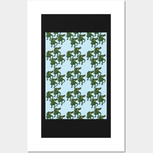 pineapple panda pattern Posters and Art